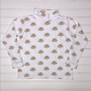 SMOCKINGBIRD VGUC 100% Pima Cotton Thanksgiving Turkey Turtleneck Shirt